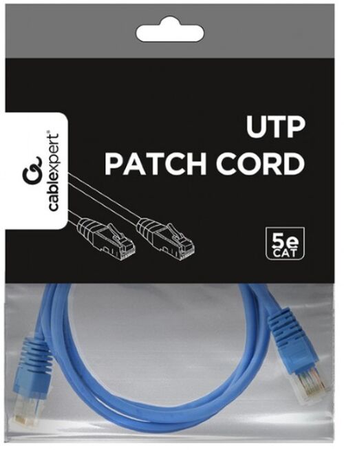 PP12-1M/B GEMBIRD MREZNI KABL, CAT5E UTP PATCH CORD 1M BLUE