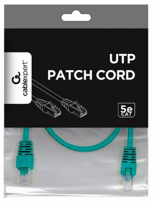 PP12-0.5M/G GEMBIRD MREZNI KABL, CAT5E UTP PATCH CORD 0.5M GREEN