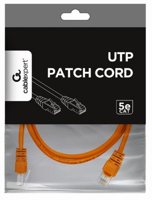 PP12-1M/O GEMBIRD MREZNI KABL, CAT5E UTP PATCH CORD 1M ORANGE