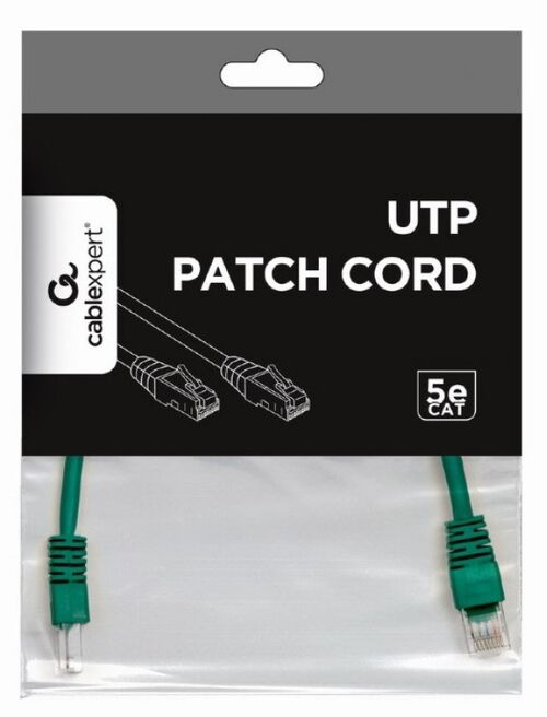 PP12-0.25M/G GEMBIRD MREZNI KABL, CAT5E UTP PATCH CORD 0.25M GREEN