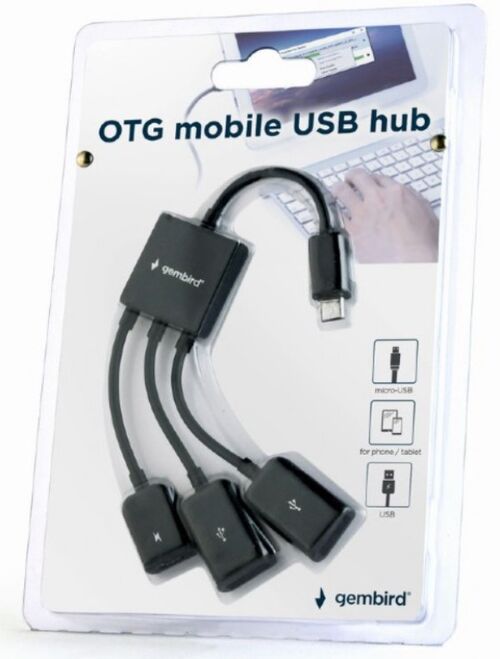 UHB-OTG-02 GEMBIRD OTG HUB 2XUSB NA MICROUSB