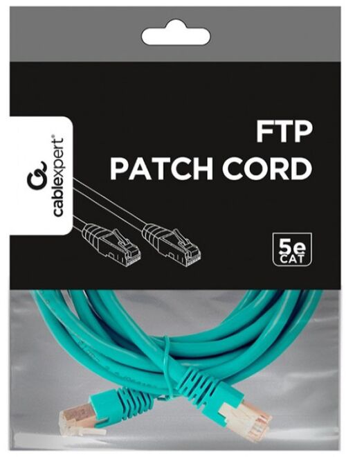 PP22-2M/G GEMBIRD MREZNI KABL FTP CAT5E PATCH CORD, 2M GREEN