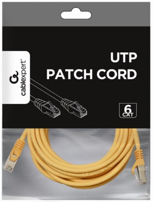 PP6U-3M/Y GEMBIRD MREZNI KABL, CAT6 UTP PATCH CORD 3M YELLOW