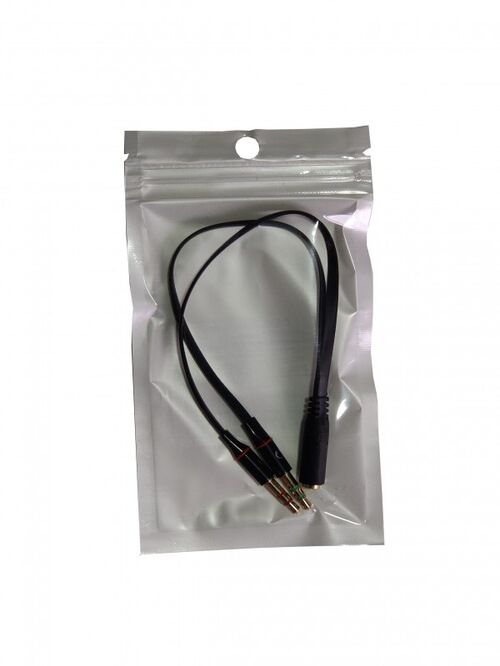 CCA-418A ** GEMBIRD 3.5MM HEADPHONE MIC AUDIO Y SPLITTER CABLE FEMALE TO 2X3.5MM MALE ADAPTER (95)