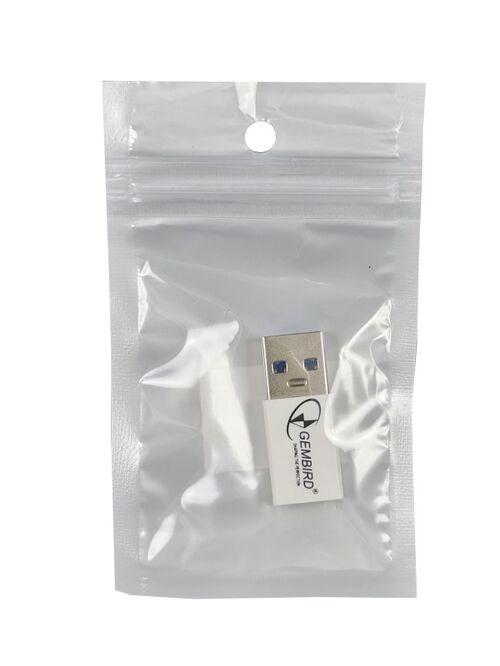 CCP-USB3-AMCM-0M** GEMBIRD USB 3.1 AM TO TYPE-C FEMALE ADAPTER CABLE, WHITE (ALT.A-USB3-AMCF-01, 79)