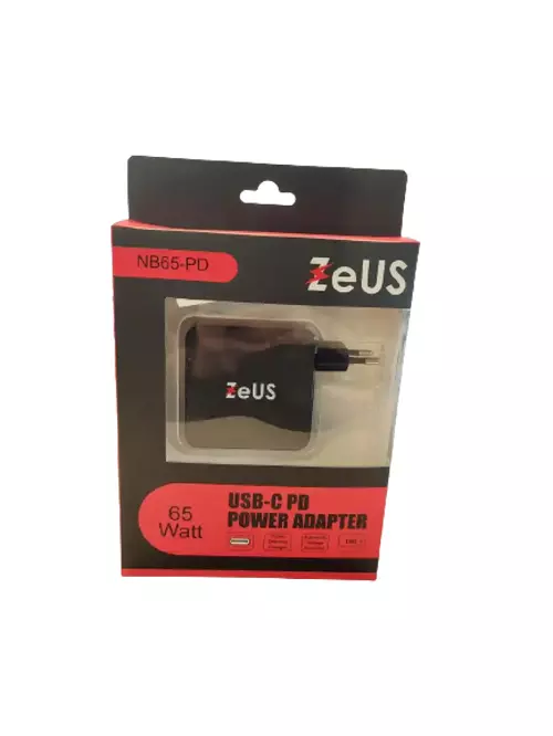 PUNJAČ UNIVERZALNI ZEUS ZUS-NB65 PDC USB-C 65W ZA LAPTOP,TABLET,SMART PHONE