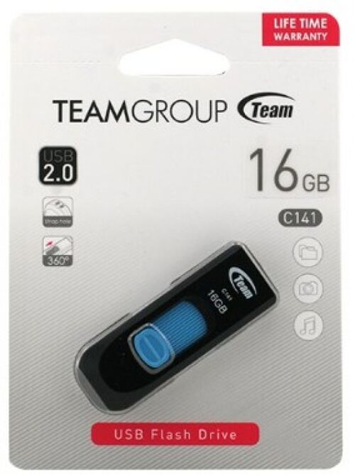 TEAMGROUP 16GB C141 USB 2.0 BLUE TC14116GL01