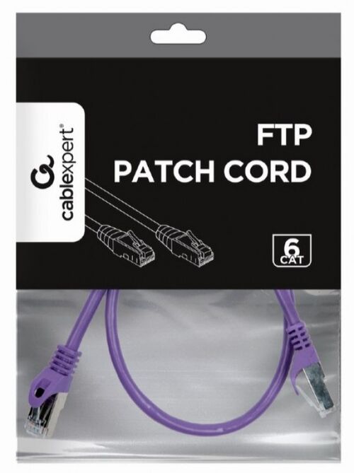 PP6-0.5M/V GEMBIRD MREZNI KABL, CAT6 FTP PATCH CORD 0.5M PURPLE