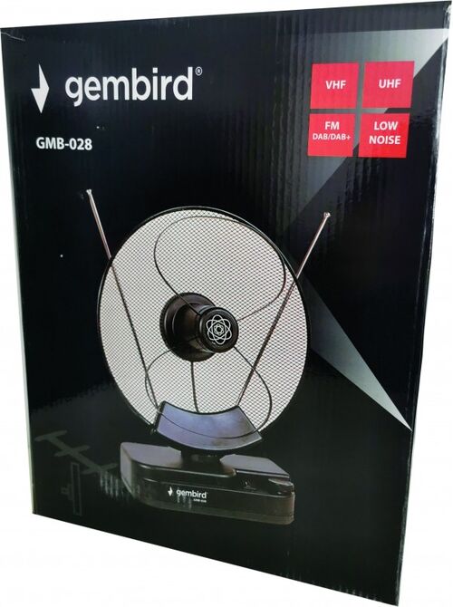 GMB-028 ** GEMBIRD ANTENA SOBNA SA POJACALOM, UHF/VHF, DOBIT SADA SA 36DB, DIAM 31CM, 220V+12V(925)