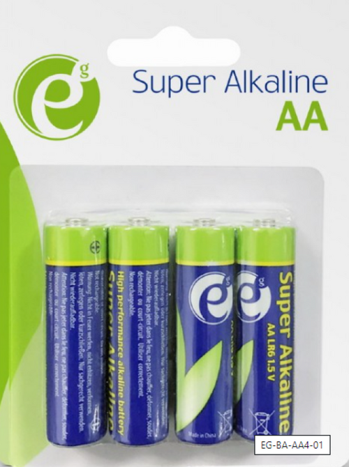 EG-BA-AA4-01 ENERGENIE AA ALKALNE BATERIJE LR6 PAK4 CK