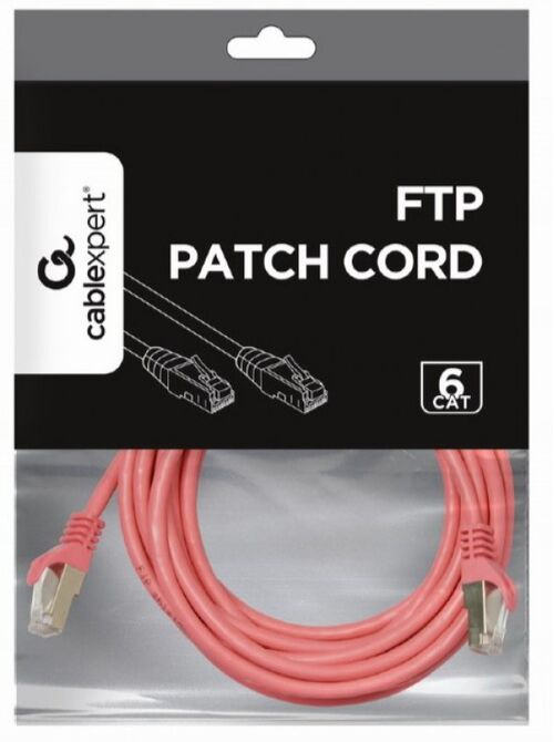 PP6-3M/RO GEMBIRD MREZNI KABL,CAT6 FTP PATCH CORD 3M PINK