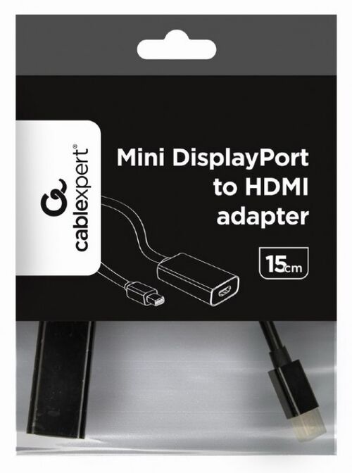 A-MDPM-HDMIF-02 GEMBIRD MINI DISPLAYPORT V.1.2 TO HDMI ADAPTER CABLE, BLACK