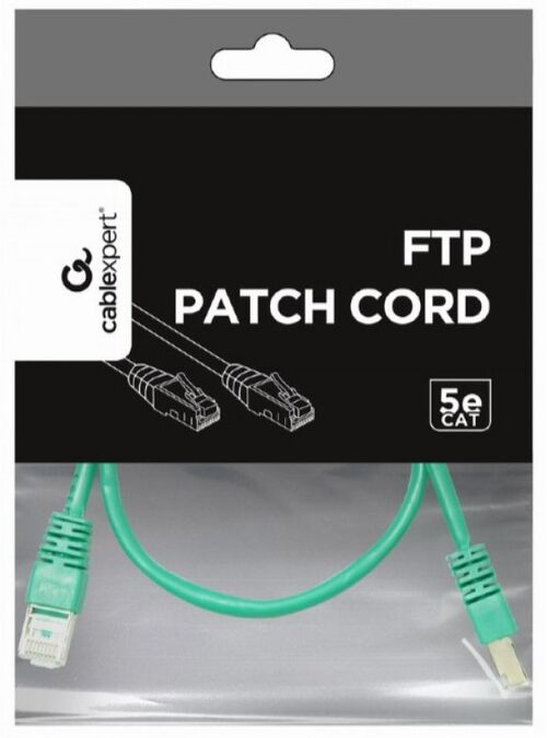 PP22-0.5M/G GEMBIRD MREZNI KABL FTP CAT5E PATCH CORD, 0.5M GREEN