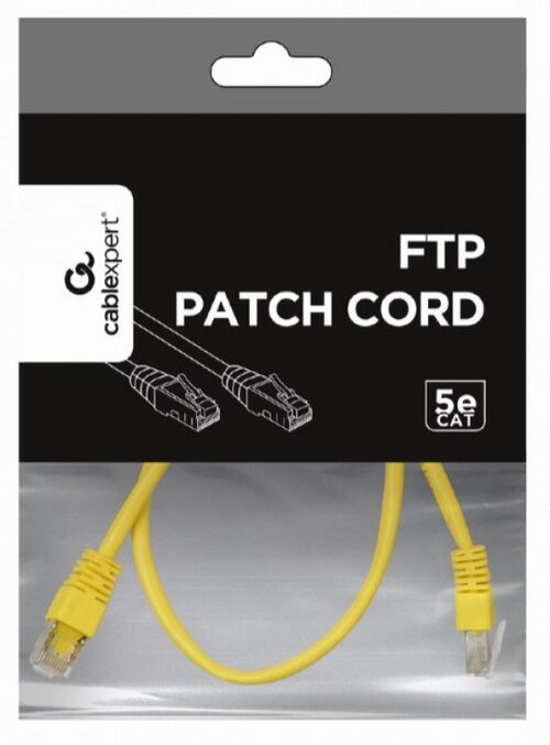 PP22-0.5M/Y GEMBIRD MREZNI KABL FTP CAT5E PATCH CORD, 0.5M YELLOW