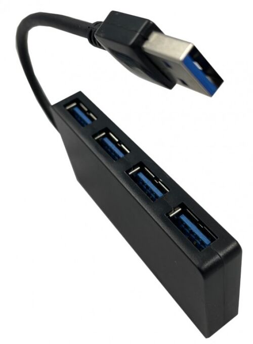 UHB-U3P4-03 ** GEMBIRD HUB 4 USB3.0 4-PORT, STORAGE SPEED 5GBPS, BLACK (ALT. UHB-U3P4-05 599)