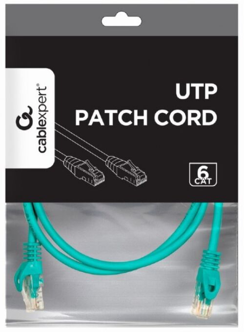 PP6U-1.5M/G GEMBIRD MREZNI KABL, CAT6 UTP PATCH CORD 1.5M GREEN