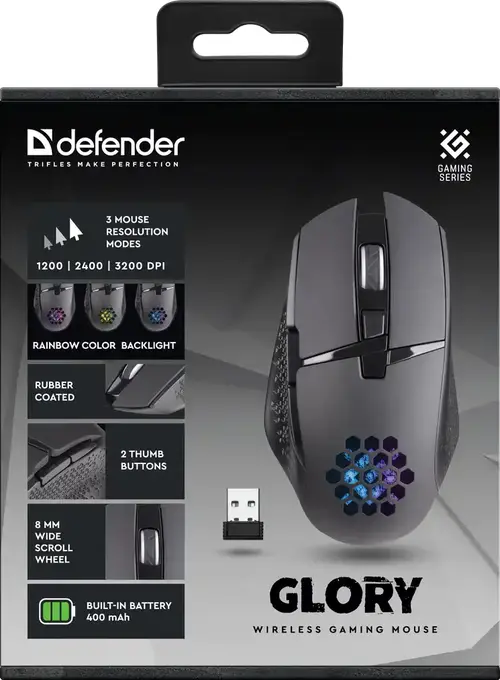 BEŽIČNI MIŠ DEFENDER GLORY GM-514 3200 DPI