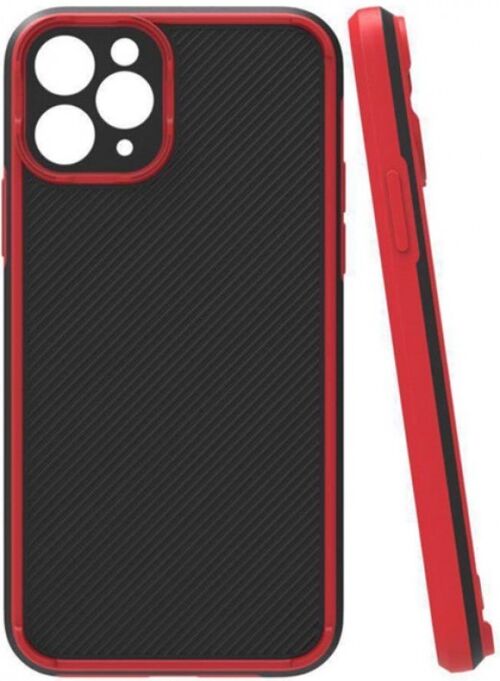 MCTR82-IPHONE X/XS * FUTROLA TEXTURED ARMOR SILICONE RED (79)