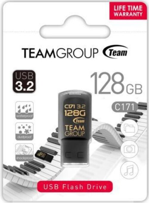 TEAMGROUP 128GB C171 USB 3.2 BLACK TC1713128GB01 NEW