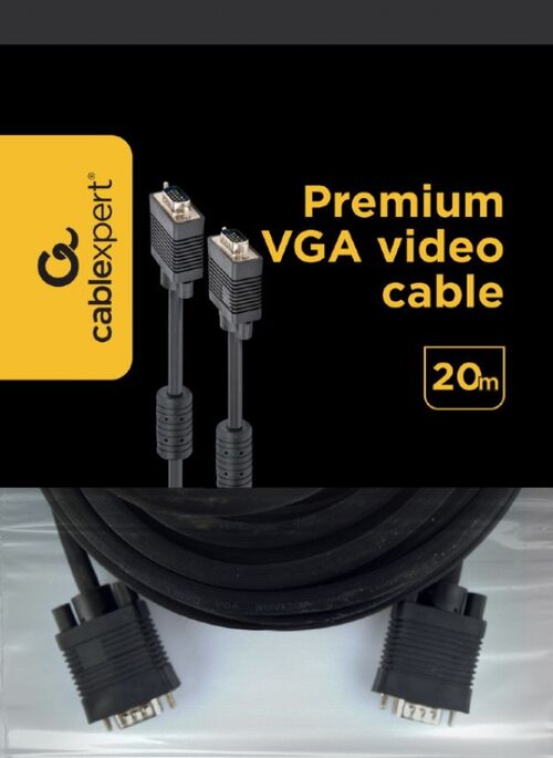 CC-PPVGA-20M-B GEMBIRD VGA TO VGA KABL BLACK 20M