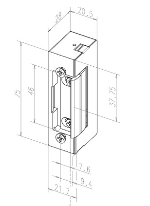 ELEKTRICNI PRIHVATNIK EFFEFF E7-R39.8-16V AC/DC BASIC B.C 2968