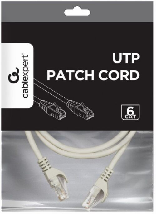 PP6U-1M GEMBIRD MREZNI KABL, CAT6 UTP PATCH CORD 1M GREY