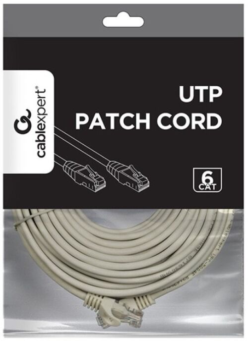 PP6U-20M GEMBIRD MREZNI KABL, CAT6 UTP PATCH CORD 20M GREY A