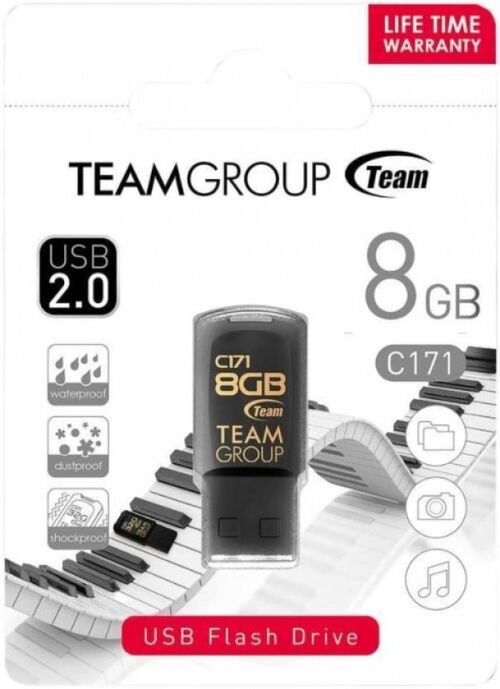 TEAMGROUP 8GB C171 USB 2.0 BLACK TC1718GB01