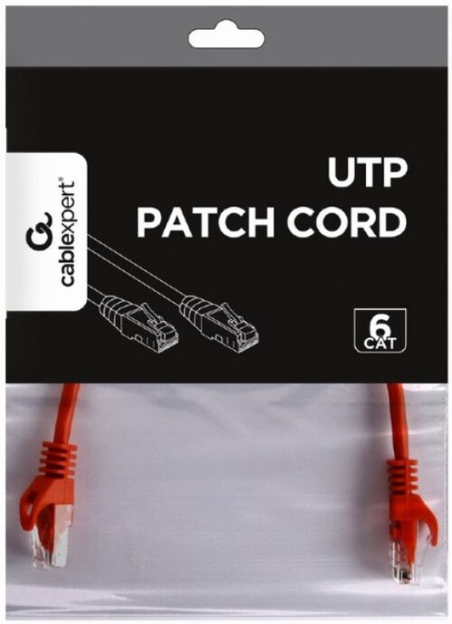 PP6U-0.25M/R GEMBIRD MREZNI KABL, CAT6 UTP PATCH CORD 0.25M RED