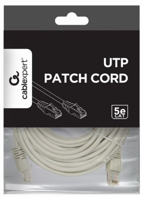 PP12-10M GEMBIRD MREZNI KABL, CAT5E UTP PATCH CORD 10M GREY