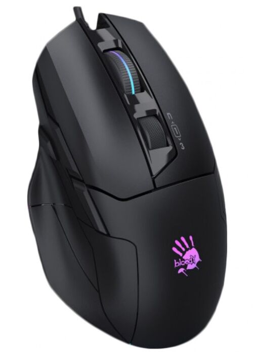 A4-W70 MAX A4TECH BLOODY RGB GEJMERSKI OPRICKI MIS, 2000HZ/100-10.000 DPI, BLACK USB 126MM