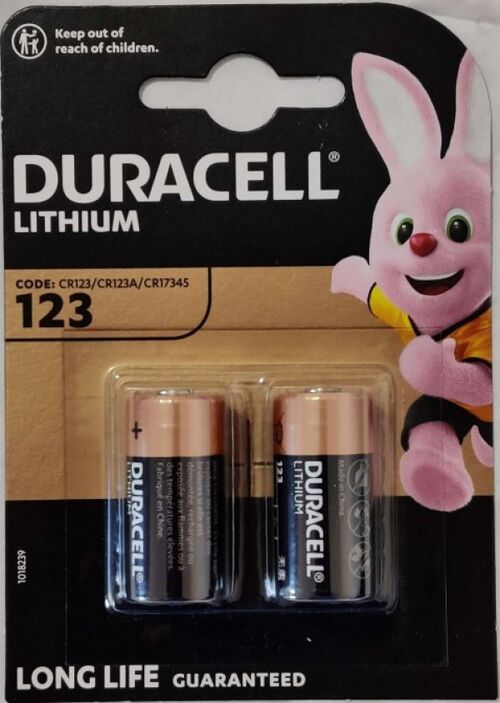 DURACELL HPL 123, 3V, 140MAH, PAK2 CK, LITIJUM BATERIJA 17X33,4MM