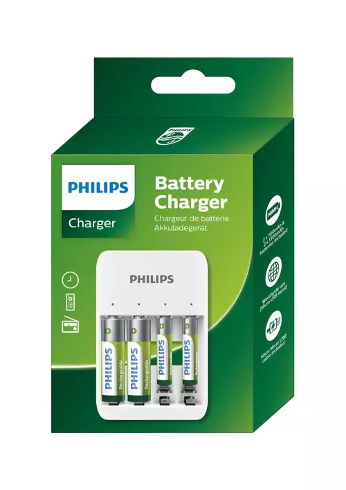 PUNJAČ ZA BATERIJE PHILIPS AA/AAA NA USB 4 PORTA