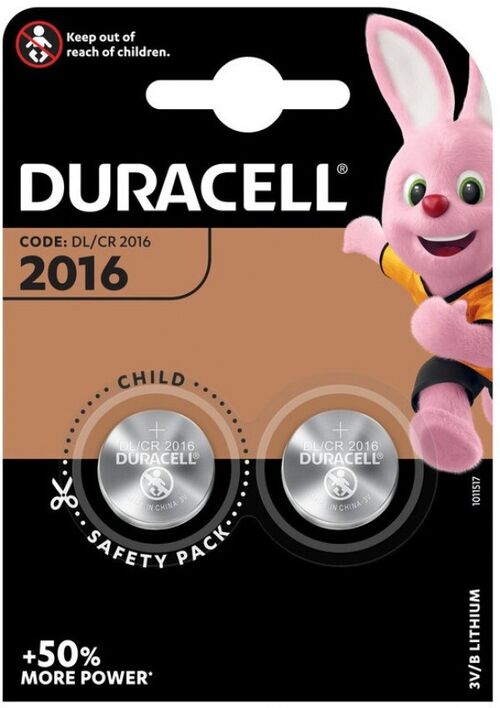 DURACELL LM CR2016 LITHIUM 3V PAK2 CK BATERIJE DUGME