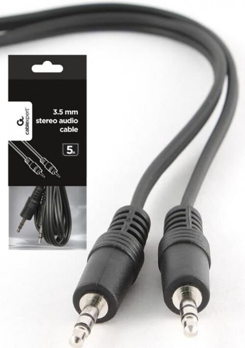 CCA-404-5M GEMBIRD 3.5MM STEREO PLUG TO 3.5MM STEREO PLUG AUDIO AUX KABL 5M