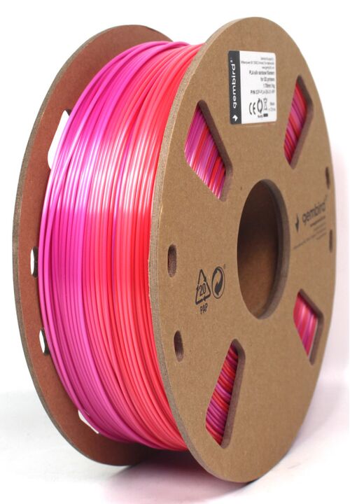 3DP-PLA-SK-01-RP PLA SVILENKASTI DUGA FILAMENT ZA 3D STAMPAC 1.75MM, KOTUR 1KG RED/PURPLE