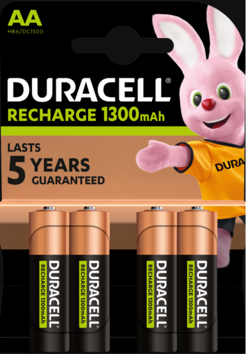 DURACELL 1300MAH AA R3 MN2400, PAK4 CK,PUNJIVE NIMH BATERIJE (RECHARGEABLE DURALOCK STAYCHARGED 3G)