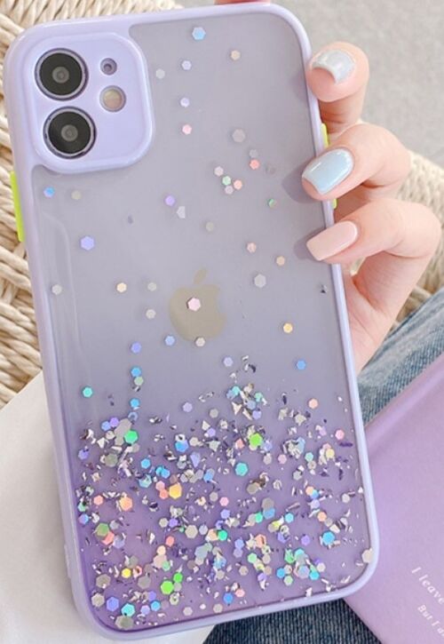 MCTK6-SAMSUNG S20 * FURTROLA 3D SPARKLING STAR SILICONE PURPLE (89)