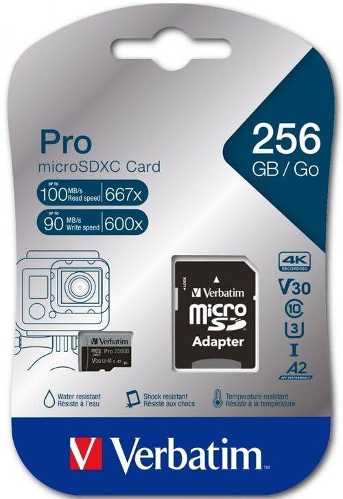 PRO MICRO SDXC C10 U3 256GB (47045)