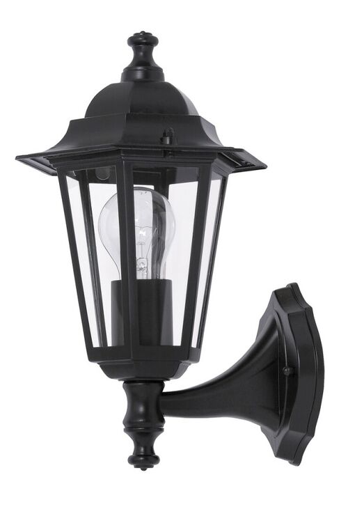 SPOLJNA ZIDNA LAMPA VELENCE E27 60W CRNA IP43 (8204)