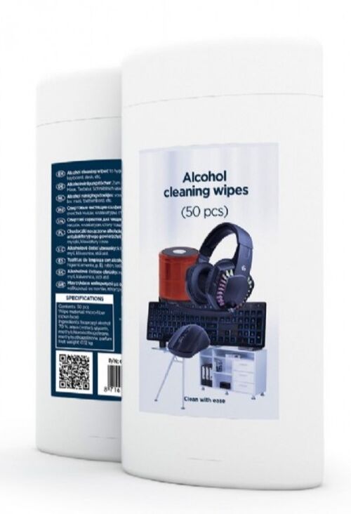 CK-AWW50-01 GEMBIRD ALCOHOL MARAMICE ZA CISCENJE, MICROFIBER 50 KOM