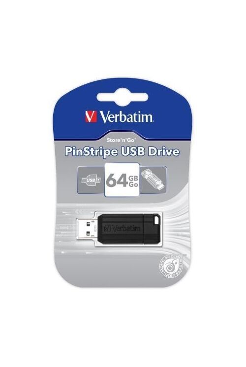 VERBATIM PINST. USB 64GB BLAC (49065)