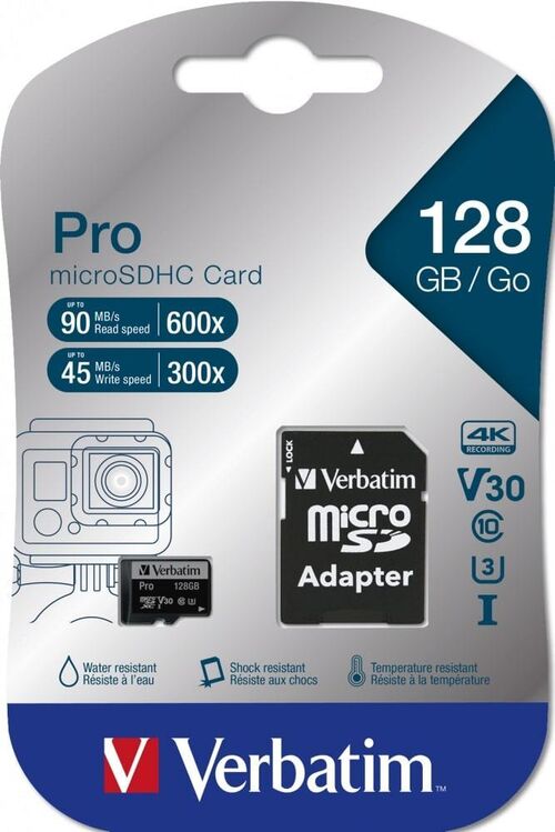 PRO MICROSDXC CL10 UHS-3 128GB (47044)