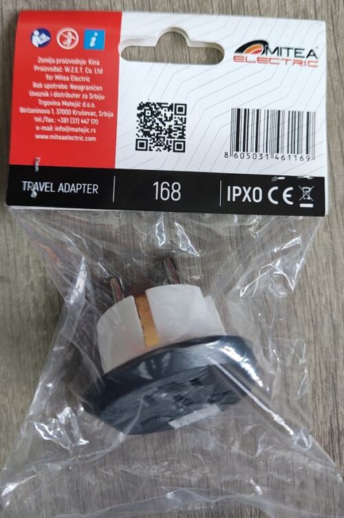 TRAVEL ADAPTER 168  SVETSKI (UK, SAD, AUS) NA EVROPSKI 13A