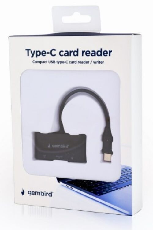 UHB-CR3-02 GEMBIRD USB TYPE-C SDXC CITAC KARTICA ZA MOBILNE TELEFONE I TABLETE