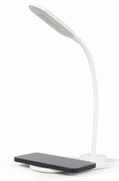 TA-WPC10-LED-01-W GEMBIRD LED STONA LAMPA + QI BEZICNI PUNJAC MAX10W WHITE