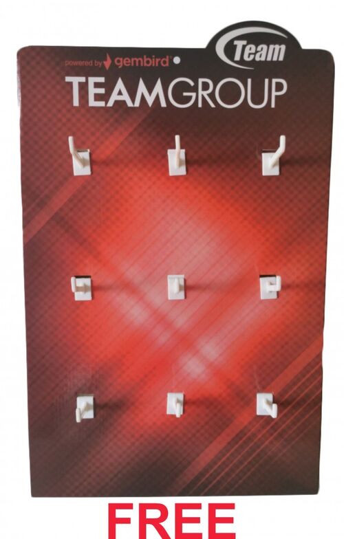 TEAMGROUP DISPLAY STAND REKLAMNA POLICA 34X54 CM.  GRATIS*