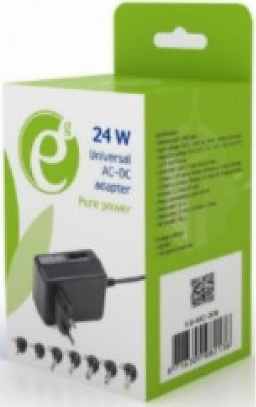 EG-MC-008 GEMBIRD 12W UNIVERZALNI AC-DC ADAPTER 220V/12W NA 3,4.5,5,6,7.5,9,12V 1A MAX