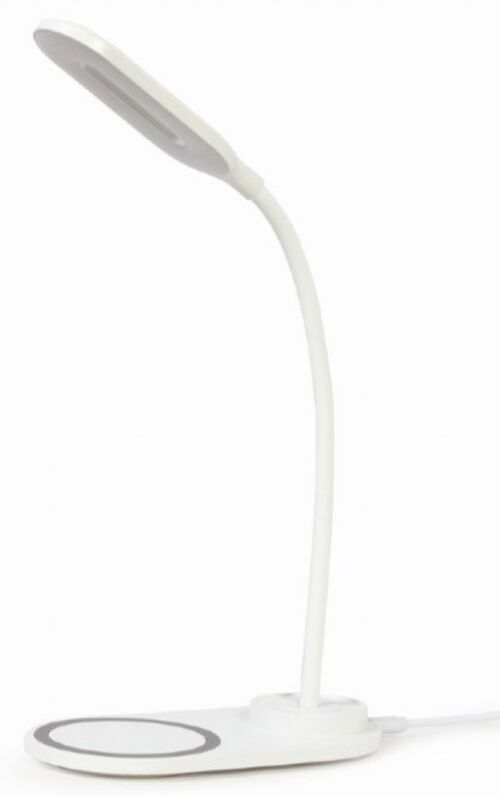 TA-WPC10-LED-01-W GEMBIRD LED STONA LAMPA + QI BEZICNI PUNJAC MAX10W WHITE