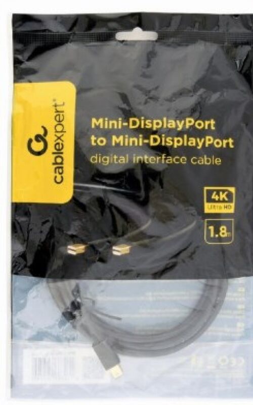 CCP-MDPMDP2-6 GEMBIRD MINI DISPLAYPORT NA MINI DISPLAYPORT DIGITAL INTERFACE CABLE 1,8M